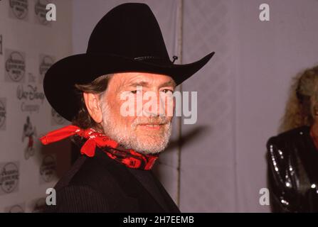 Willie Nelson au 24e prix annuel de l'Académie de musique country le 10 avril 1989 aux studios Disney de Burbank, Californie crédit: Ralph Dominguez/MediaPunch Banque D'Images