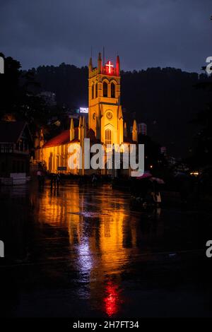 Précipitations à Shimla Banque D'Images