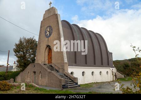 Église Notre Dame Étoile de la Mer et St Winifred, Holyhead, Anglesey Banque D'Images