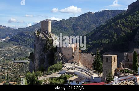 Castillo de la Iruela près de Cazorla, une municipalité d'Espagne située dans la province de Jaén, Andalousie.Parc naturel de Sierras de Cazorla, Segura y Las Villas naturel Banque D'Images