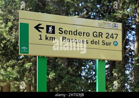 Cazorla est une municipalité d'Espagne située dans la province de Jaén, Andalousie.Parc naturel de Sierras de Cazorla, Segura y Las Villas naturel Banque D'Images