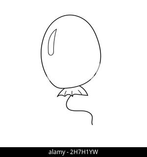 Page de coloriage simple.Bulle dessin simple contour pour l'illustration de vecteur de livre de coloriage Illustration de Vecteur