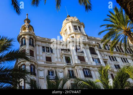 Belle architecture - Casa Carbonell à Alicante, Espagne Banque D'Images