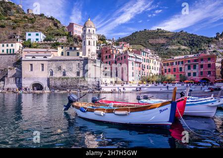 Vernazza, Cinque Terre, ligurie, italie Banque D'Images