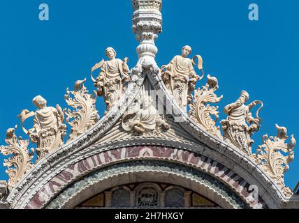 Basilique Saint-Marc, Piazza San Marco, Venise, Italie Banque D'Images