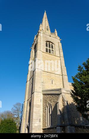 Église Saint-Pierre, rue de l'Église, Yaxley, Cambridgeshire, Angleterre,Royaume-Uni Banque D'Images