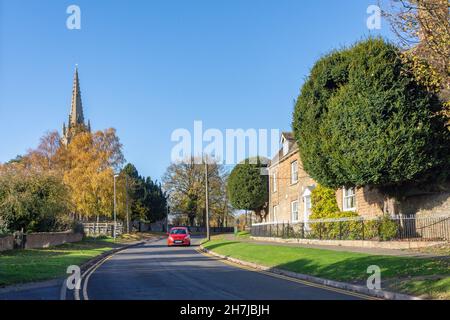 Church Street, Yaxley, Cambridgeshire, Angleterre, Royaume-Uni Banque D'Images