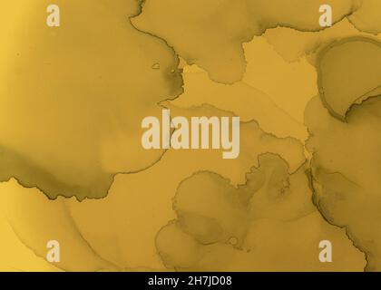 Texture acrylique abstrait noir et jaune.Rock Banque D'Images