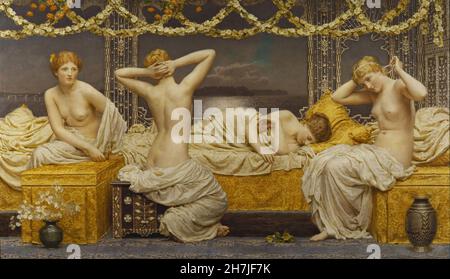 Albert Joseph Moore (1841-1893) - Une nuit d'été Banque D'Images