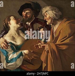 Dirck van Baburen (v.1594-1624) - la Procuress (1622) Banque D'Images