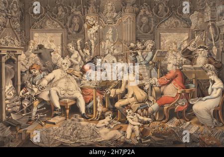 Edward Francis Burney (1760-1848) - amateurs de musique de Tye-Wig (c.1810) Banque D'Images