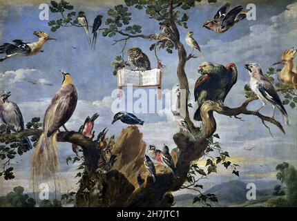 Frans Snyders - concert d'oiseaux (v.1629-1630) Banque D'Images