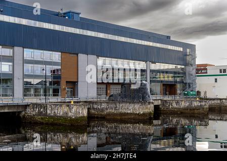 Ancien soute sous-marin Wehrmacht, Trondheim, Norvège Banque D'Images