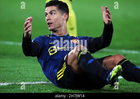 Villarreal, Espagne.23 novembre 2021 ; Estadio la Ceramica, Vila Real, Espagne ; Ligue des champions de l'UEFA,Villarreal CF Manchester United; Cristiano Ronaldo de Manchester United Credit: Action plus Sports Images/Alamy Live News Banque D'Images