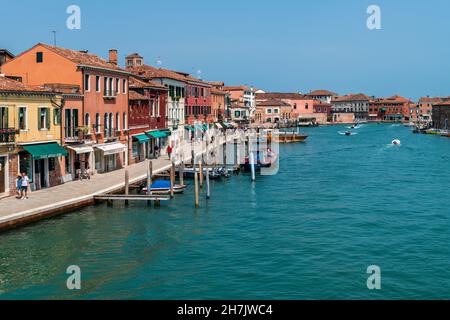 Murano.Glassworks entre l'art et le lagon. Banque D'Images