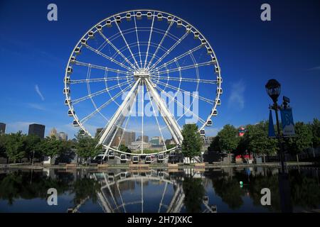 Grande roue du Vieux-Montréal, province de Québec, Canada Banque D'Images