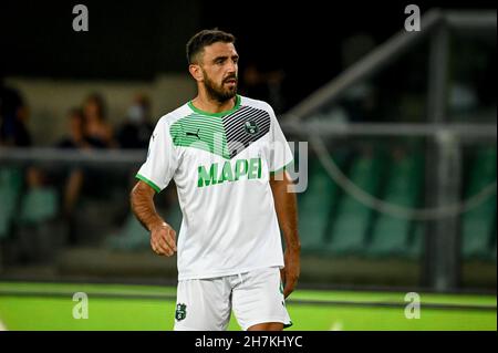 Vérone, Italie.21 août 2021.Francesco Magnanelli (Sassuolo) portrait pendant Hellas Verona FC vs US Sassuolo (portraits), football italien série A match à Vérone, Italie, août 21 2021 crédit: Agence de photo indépendante/Alamy Live News Banque D'Images