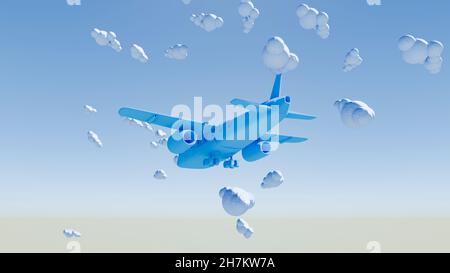 Résumé rendu tridimensionnel de trois téléviseurs rétro couleur pastel Banque D'Images