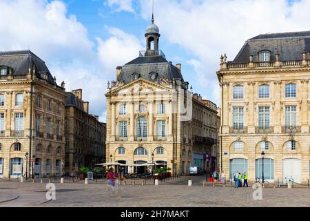 Place de la Bourse, Bordeaux, France Banque D'Images