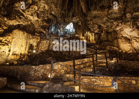 Grotte de Melidoni, Crète, Grèce Banque D'Images