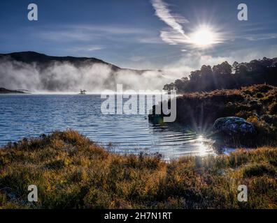 Loch clair, Highlands, Écosse, Achnasheen, Écosse,Royaume-Uni Banque D'Images