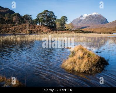 Loch clair, Highlands, Écosse, Achnasheen, Écosse,Royaume-Uni Banque D'Images