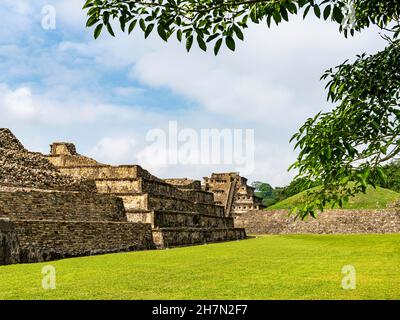 Patrimoine mondial de l'UNESCO site archéologique précolombien El Tajin, Veracruz, Mexique Banque D'Images