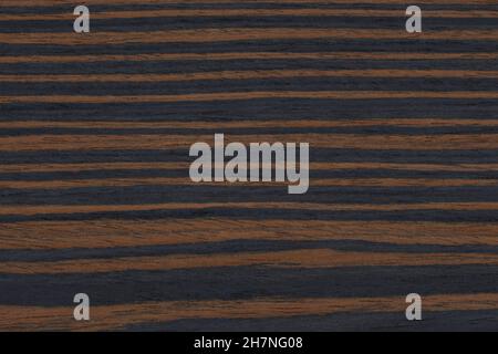 Texture de placage exotique noir et brun ébène Banque D'Images