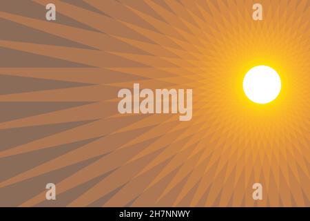 Arrière-plan géométrique en forme de soleil.Illustration vectorielle Illustration de Vecteur