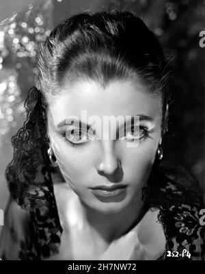 Joan Collins Studio portrait pour Turn the Key doucement 1953 FR Banque D'Images