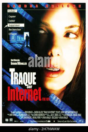 The Net Year: 1995 USA Directeur: Irwin Winkler Sandra Bullock affiche française Banque D'Images