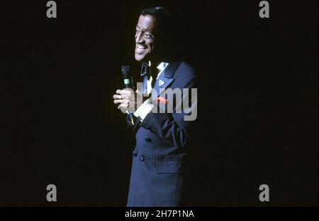 Gala à l'Opéra Garnier de Paris : artiste américain Sammy Davis Jr. Palais Garnier, 26 avril 1989 Banque D'Images