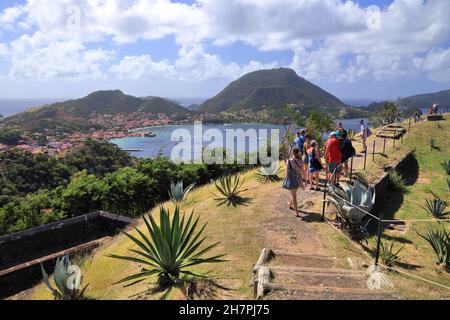 GUADELOUPE, FRANCE - 5 DÉCEMBRE 2019 : visite du fort Napoléon aux Saintes, Guadeloupe dans l'archipel des Petites Antilles. Banque D'Images