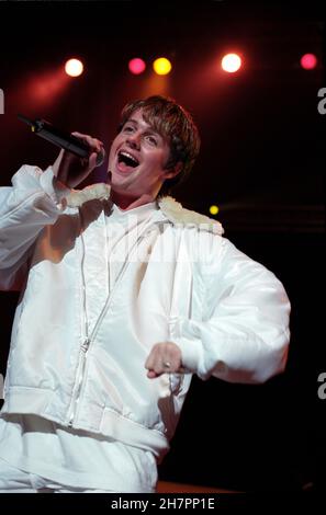 PJ et Duncan en concert au Royal Albert Hall de Londres.10 mars 1996. Banque D'Images