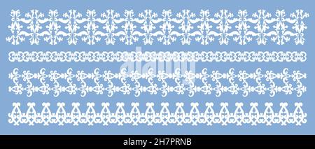 Motif horizontal antique décoratif.Vecteur de transmission.Une collection de cadres et de bordures vintage.Modèle de cadre.Élément de conception moderne. Illustration de Vecteur