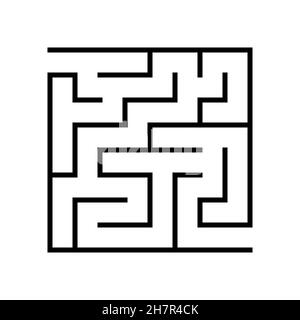 Labyrinthe de jeux logiques éducatifs pour les enfants.Trouver la bonne voie.Conception de labyrinthe ou de puzzle.Illustration vectorielle. Illustration de Vecteur