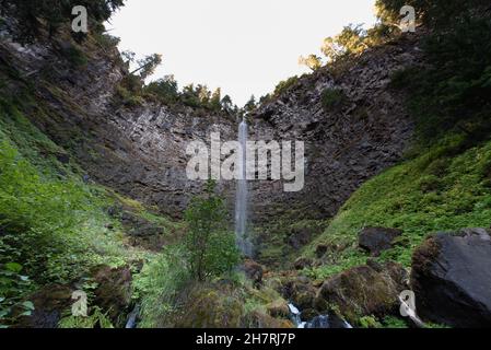 Vue panoramique sur les chutes watson dans l'oregon Banque D'Images