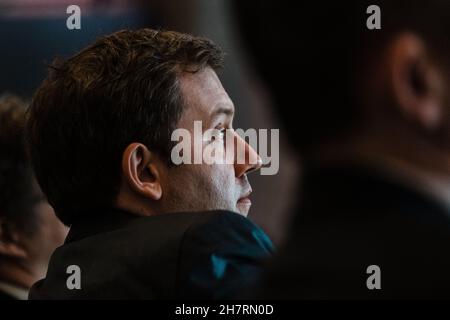 Berlin, Allemagne.24 novembre 2021.Les partis allemands arrivent à un accord pour former un gouvernement de coalition à Berlin, le 24 novembre 2021.(Photo de Ralph Pache/PRESSCOV/Sipa USA) crédit: SIPA USA/Alay Live News Banque D'Images