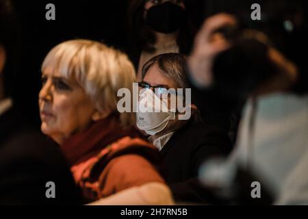 Berlin, Allemagne.24 novembre 2021.Les partis allemands arrivent à un accord pour former un gouvernement de coalition à Berlin, le 24 novembre 2021.(Photo de Ralph Pache/PRESSCOV/Sipa USA) crédit: SIPA USA/Alay Live News Banque D'Images