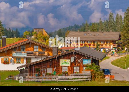 Winklmoosalm ou Winklmoos Alp, plateau élevé 1170m ASL, Reit im Winkl, Chiemgau, haute-Bavière, Alpes bavaroises,Allemagne du Sud, Europe Banque D'Images