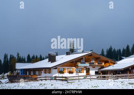 Winklmoosalm ou Winklmoos Alp, plateau élevé 1170m ASL, Reit im Winkl, Chiemgau, haute-Bavière, Alpes bavaroises,Allemagne du Sud, Europe Banque D'Images