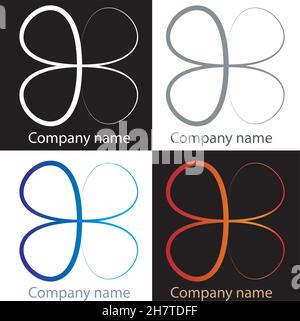 Collection de formes vectorielles de logo, illustration vectorielle conceptuelle de logotype Illustration de Vecteur