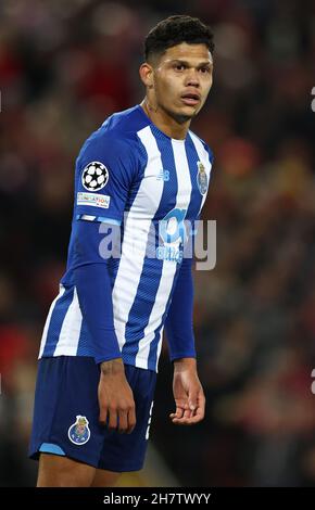 Liverpool, Angleterre, le 24 novembre 2021.Evanilson du FC Porto lors du match de la Ligue des champions de l'UEFA à Anfield, Liverpool.Crédit photo à lire: Darren Staples / Sportimage crédit: Sportimage / Alay Live News Banque D'Images