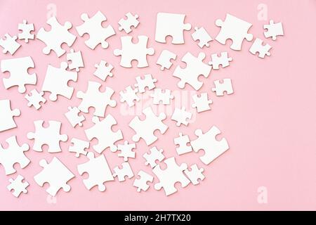 Diffusion de pièces de puzzle Banque D'Images