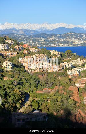 Esterel, Port la Galere, Alpes MarTimes, 06, région sud Banque D'Images