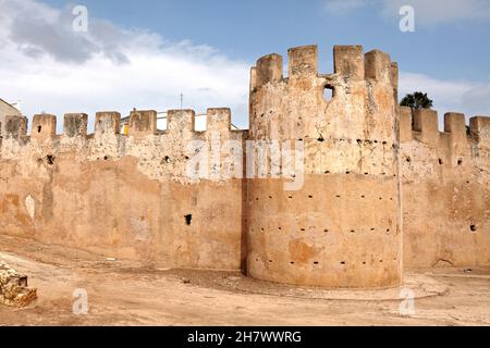 Mur musulman.Alzira.Valence, Comunitat Valenciana.Espagne. Banque D'Images