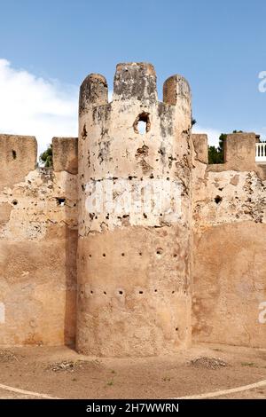 Mur musulman.Alzira.Valence, Comunitat Valenciana.Espagne. Banque D'Images