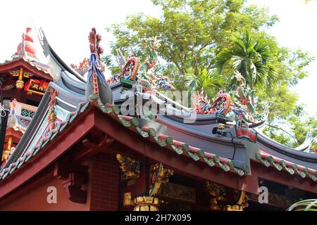 temple chinois (keng teck whay) à singapour Banque D'Images