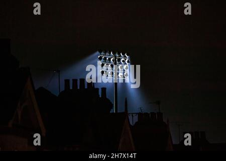 LONDRES, ANGLETERRE - NOVEMBRE 24 : vue générale à l'extérieur du stade pendant le match de championnat Sky Bet entre Fulham et Derby County à Craven Cottage Banque D'Images