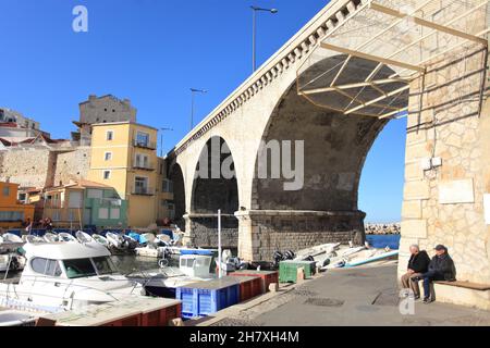 Marseille, vallon de Auffes, Bouches du Rhône, 13, PACA Banque D'Images